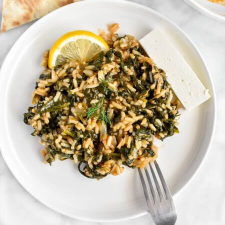Spanakorizo (Oriz me Spinaq Grek)